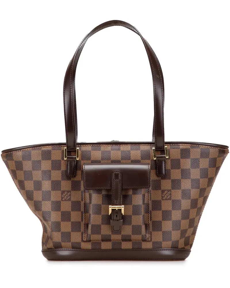 Louis Vuitton Hobo Bags Damier Ebene Manosque PM braun Braun