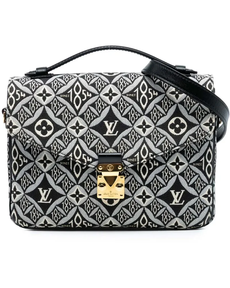 Louis Vuitton Hobo Bags Monogram Jacquard Since 1854 Pochette Metis schwarz Schwarz