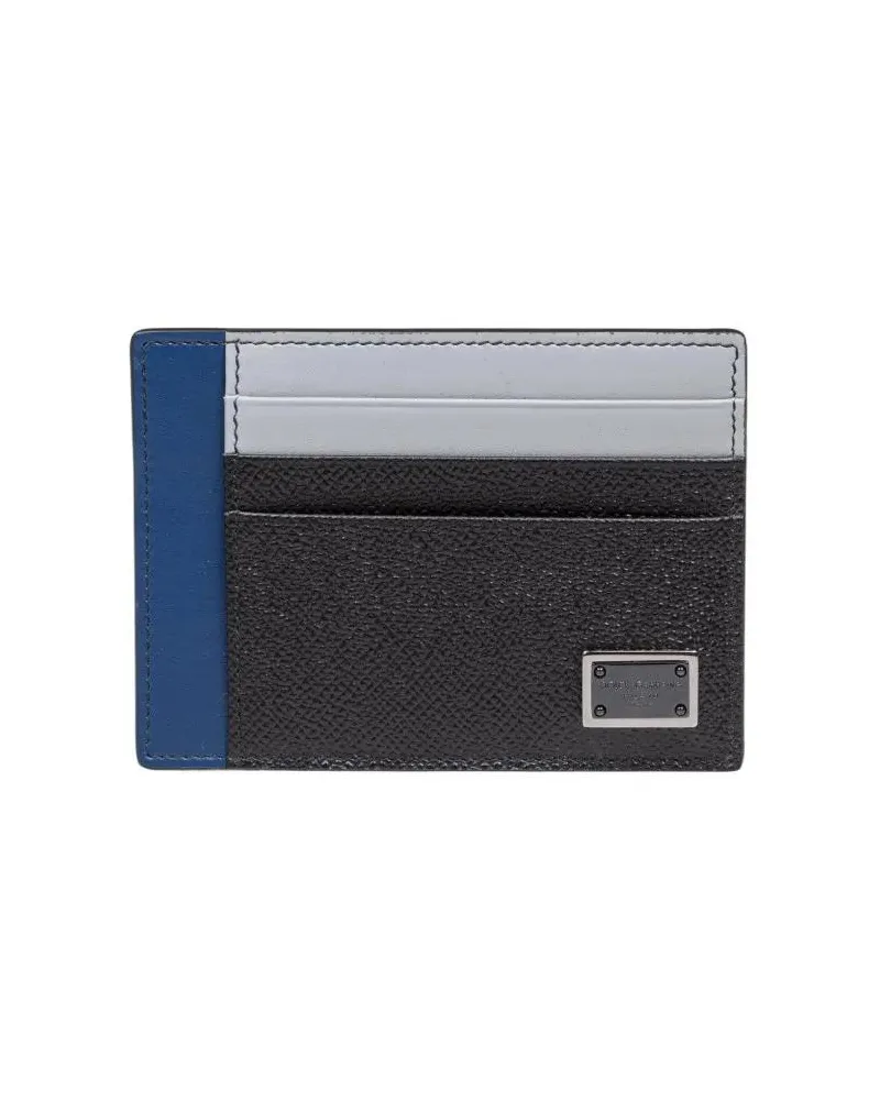 Dolce & Gabbana Portemonnaies Black/Blue Dauphine Card Holder bunt Bunt