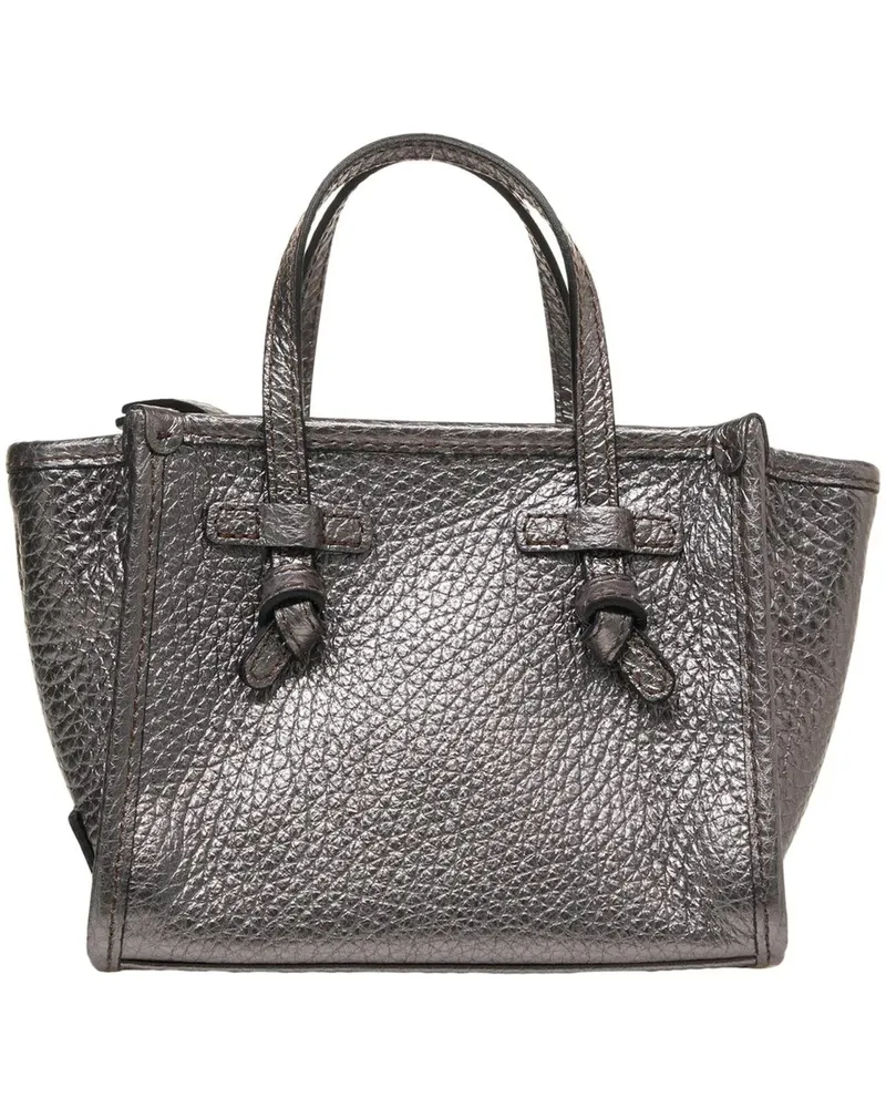 Gianni Chiarini Crossbody Bags Grained leather hand bag grau Grau