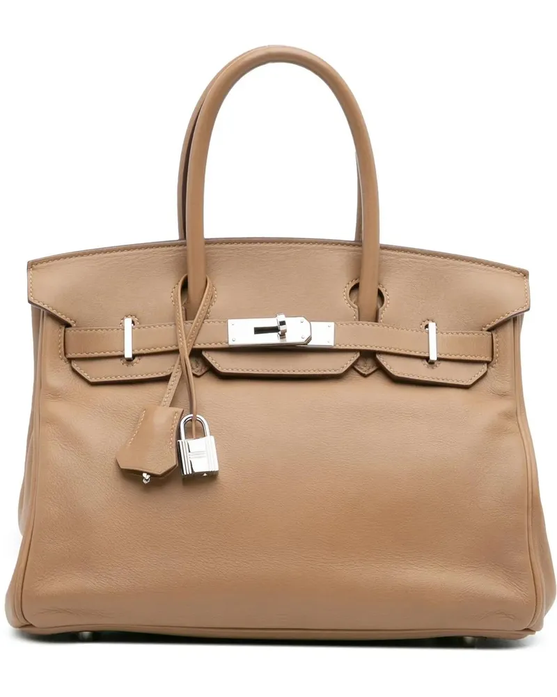 Hermès Crossbody Bags Swift Birkin Retourne 30 braun Braun