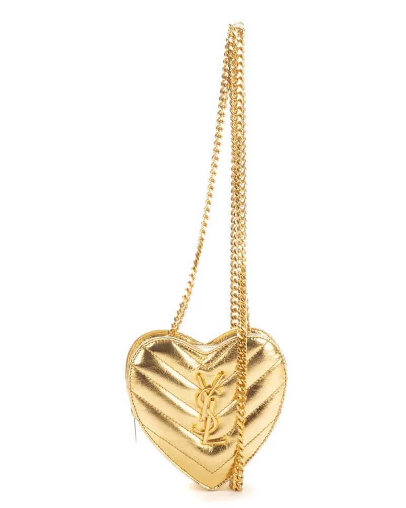Saint Laurent Crossbody Bags Heart Mini goldfarben Gold