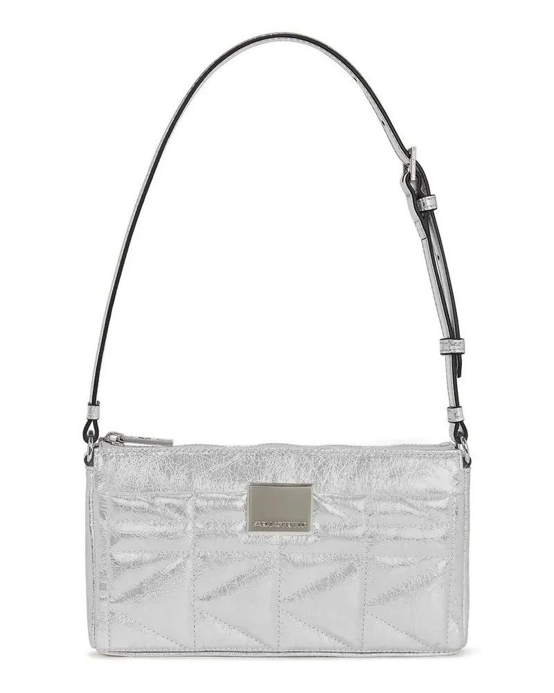 Karl Lagerfeld Hobo Bags K/KUILT KLEINE SCHULTERTASCHE silberfarben Silber