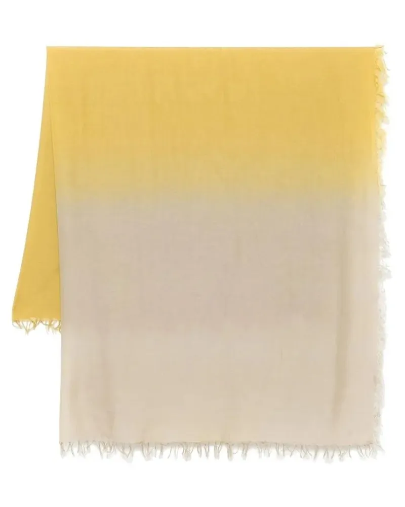 Fabiana Filippi Tücher & Schals Degrade Scarf With Delicate Fringed Edges beige Beige