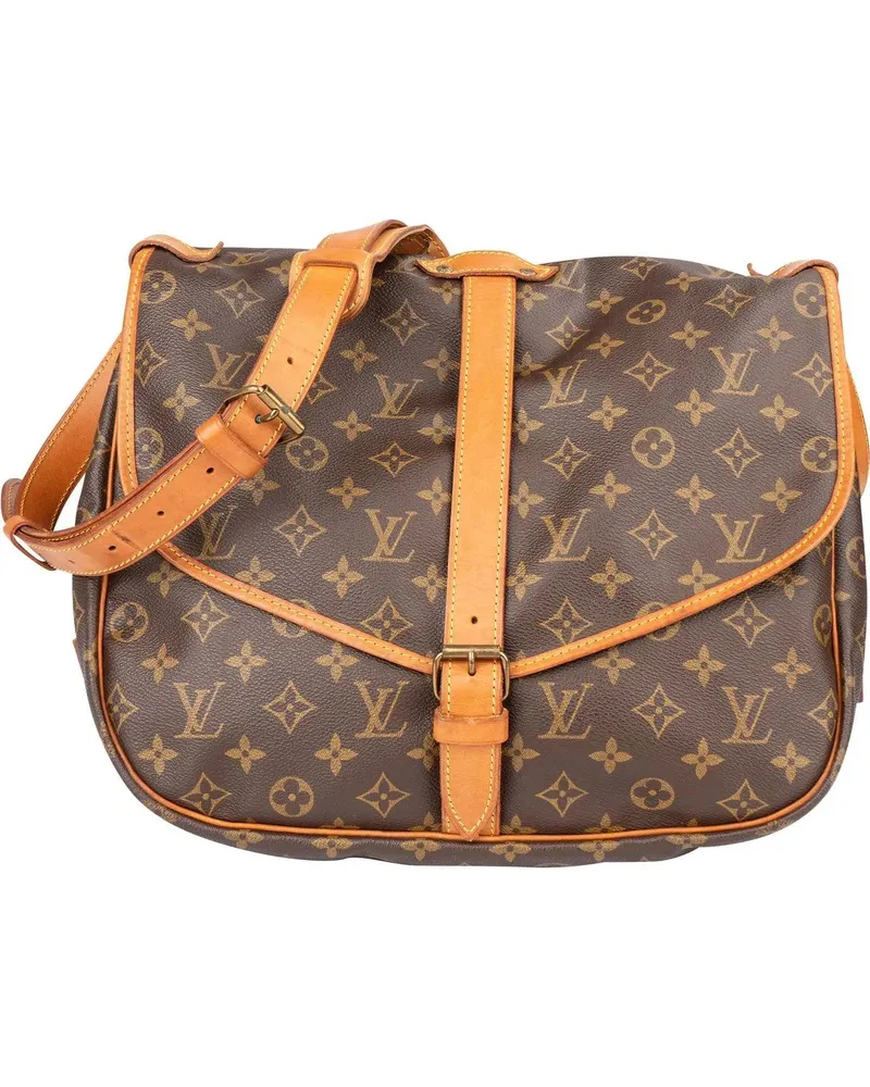 Louis Vuitton Crossbody Bags  Canvas Monogram Saumur 35 Crossbody braun Braun