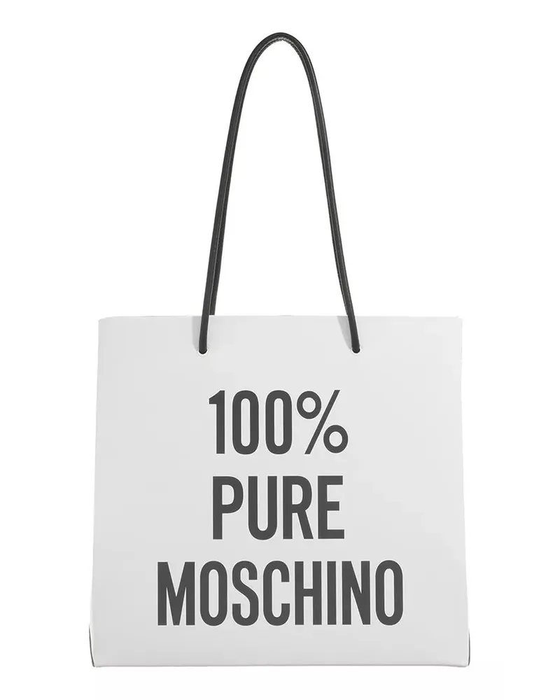 Moschino Shopper 100% Pure  Shoulder Bag weiß Weiß