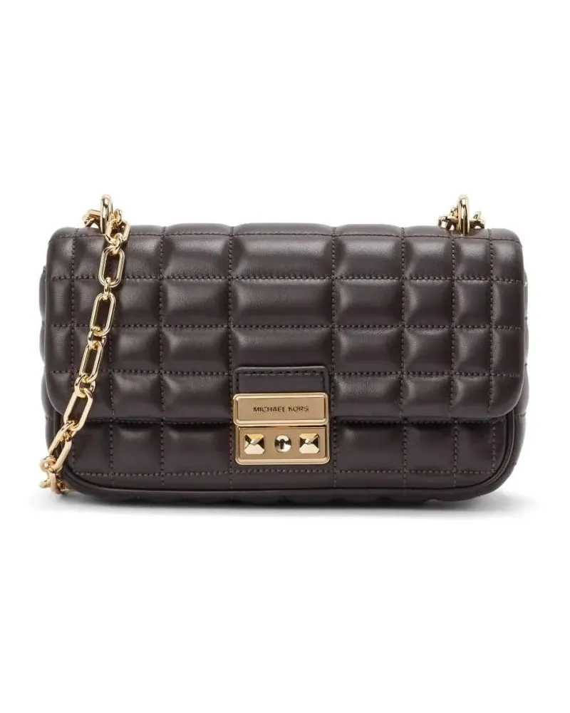 Michael Kors Hobo Bags Quilted Lamb Leather Shoulder Bag schwarz Schwarz