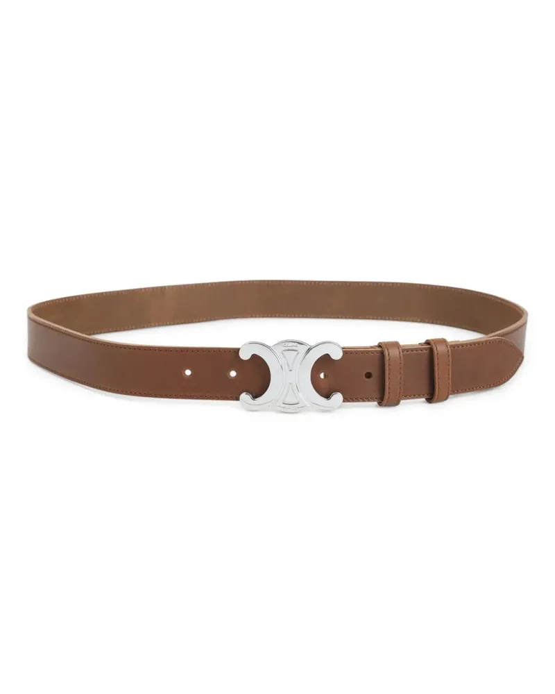 Celine Gürtel 30Mm Brown Calf Leather Belt braun Braun