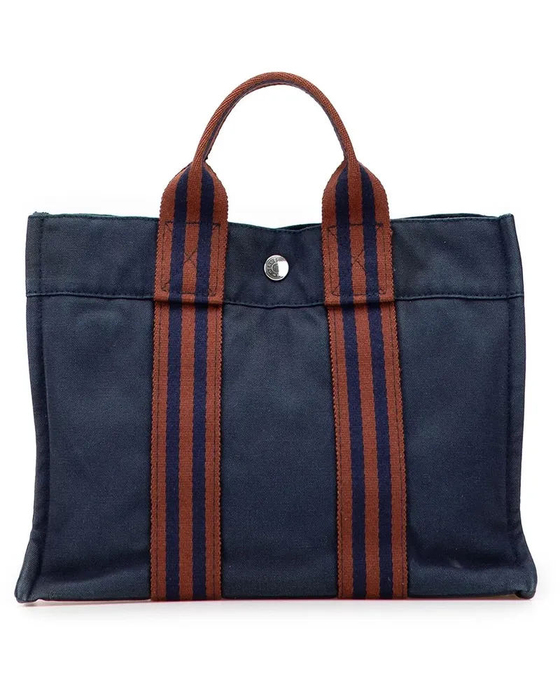 Hermès Shopper Canvas Fourre Tout PM blau Blau