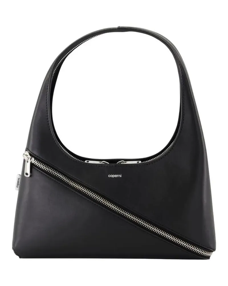 COPERNI Hobo Bags Zip Handbag - Leather - Black schwarz Schwarz