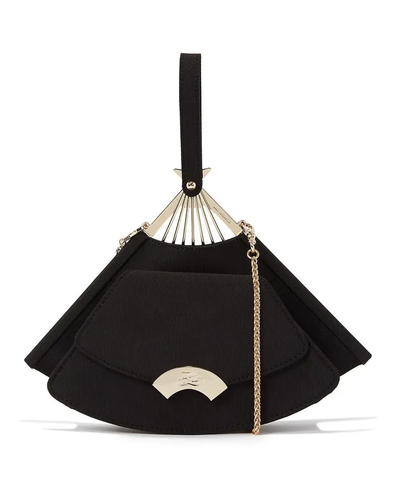 Karl Lagerfeld Kleinleder  Clutch schwarz Schwarz