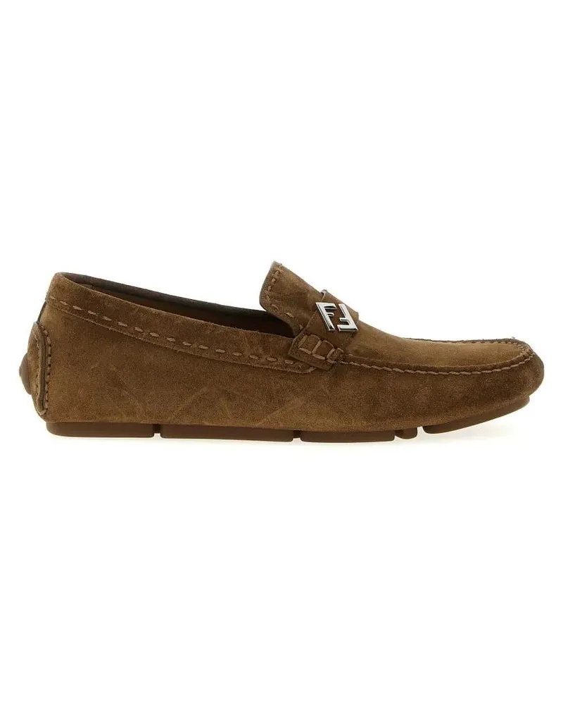 Fendi Loafer 'Driver Ff' Loafers braun Braun