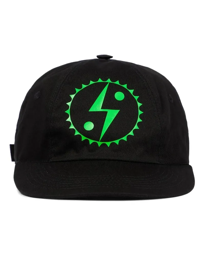 Stella McCartney Caps & Mützen Logo Detail Baseball Cap schwarz Schwarz
