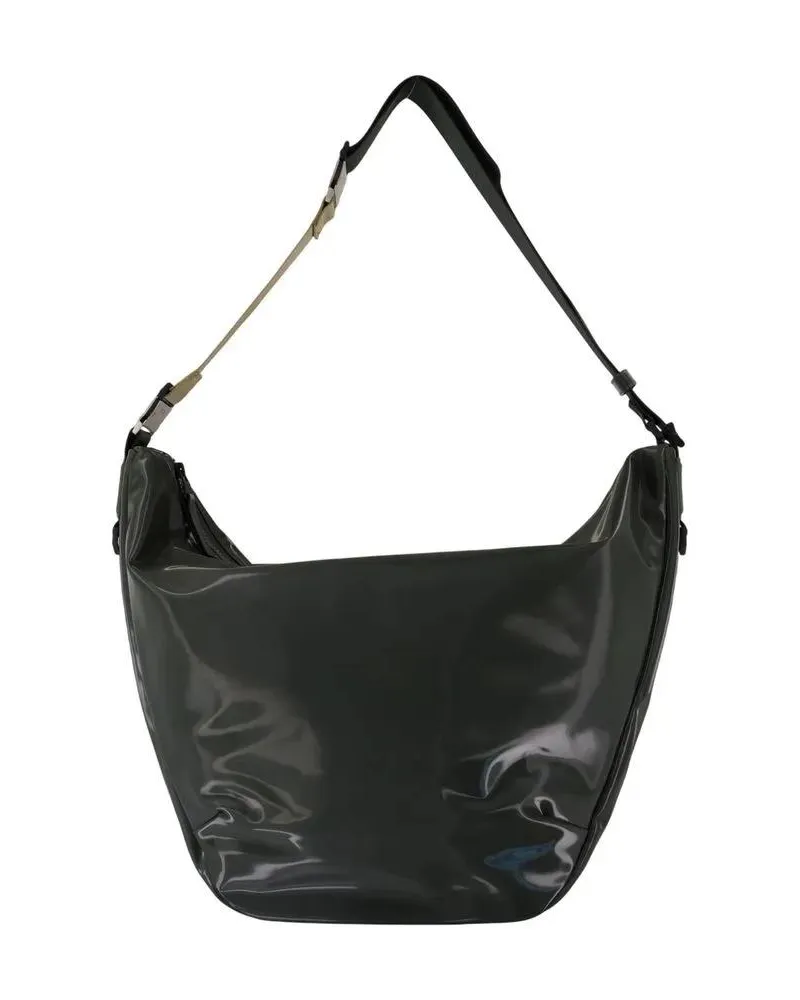 RAINS Hobo Bags Large Glossy Synthetic Crossbody Bag schwarz Schwarz