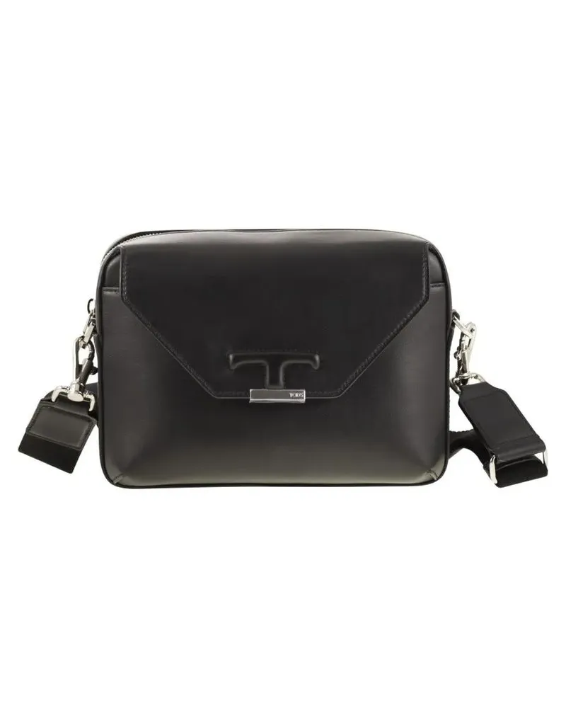 TOD'S Hobo Bags Timeless Mini Leather Shoulder Bag schwarz Schwarz