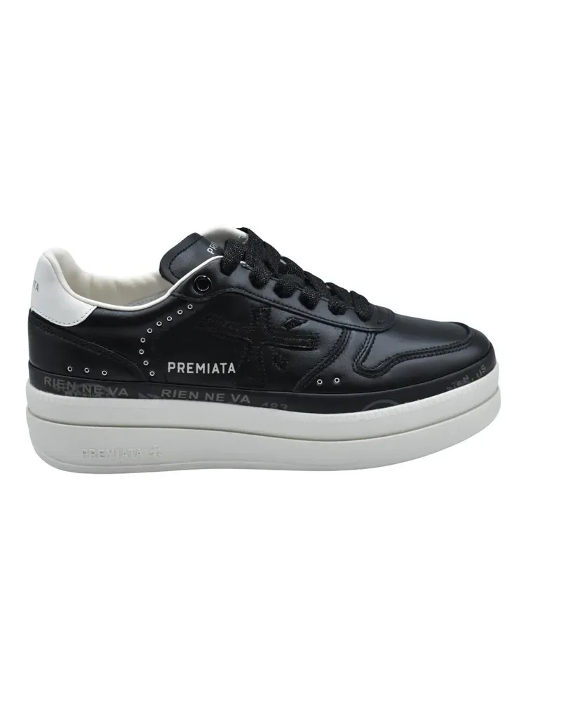 Premiata Low-Top Sneaker Classic Black Sneakers With Cushioned Insole schwarz Schwarz