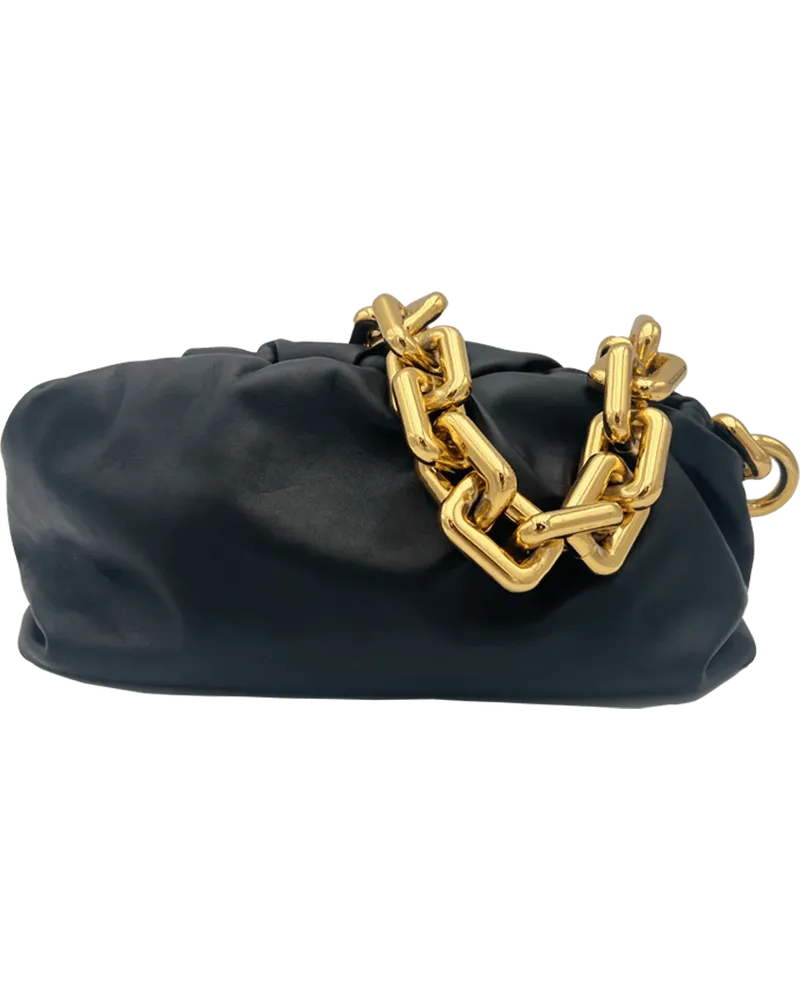 Bottega Veneta Clutches  Pouch Chain - Black schwarz Schwarz