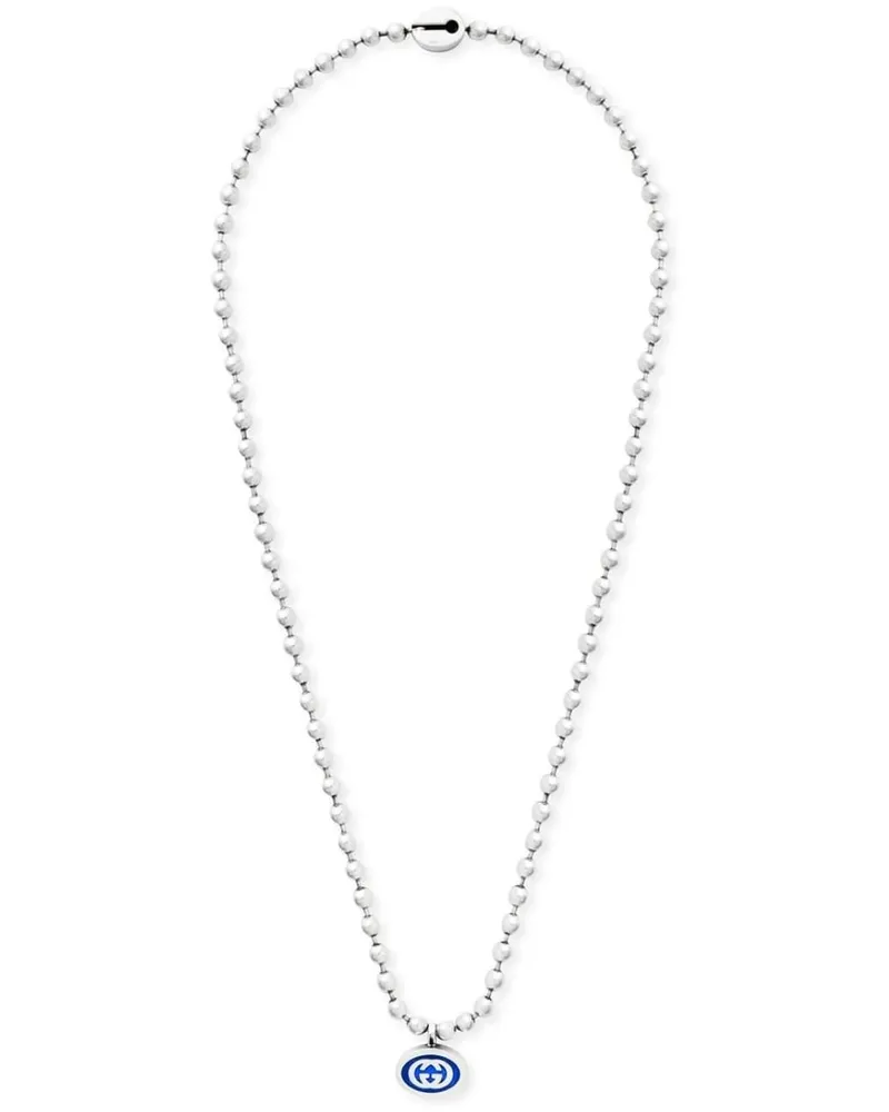 Gucci Armbänder Gg Logo Silver Chain Boule Necklace silver Silber