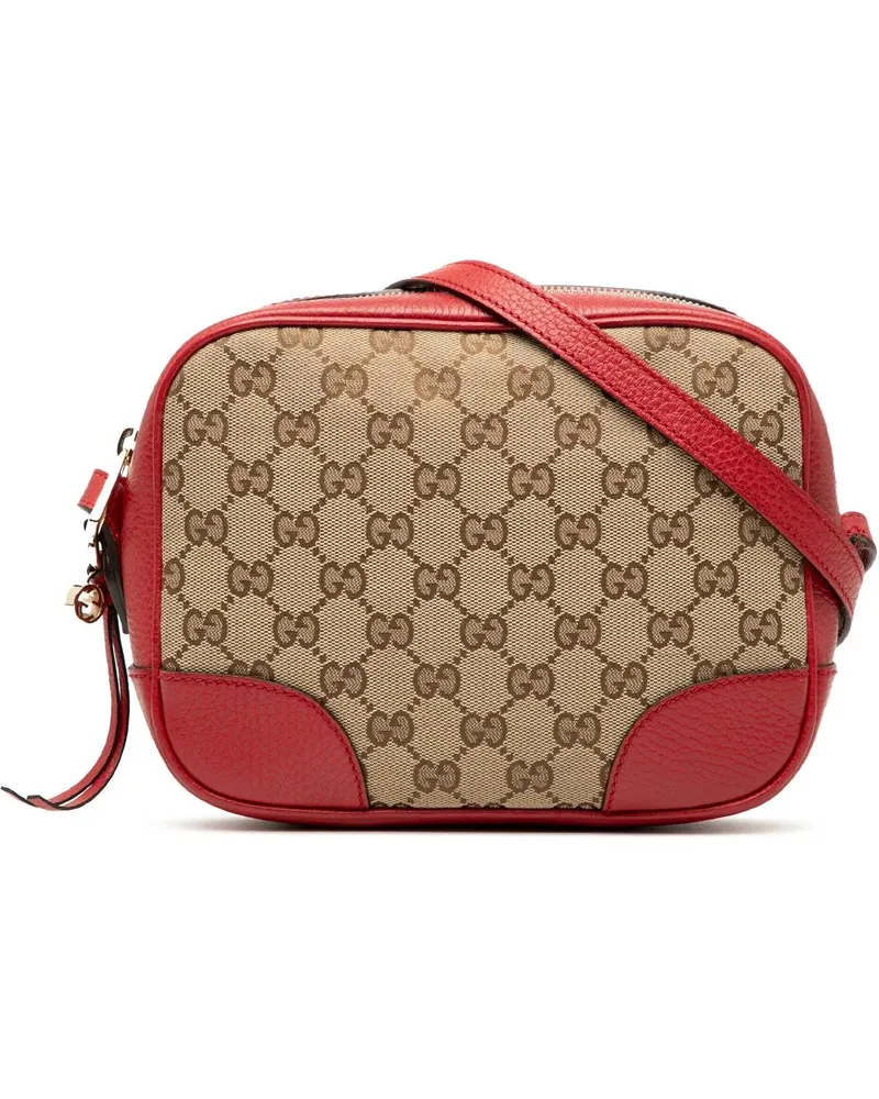 Gucci Hobo Bags GG Canvas Bree Crossbody braun Braun