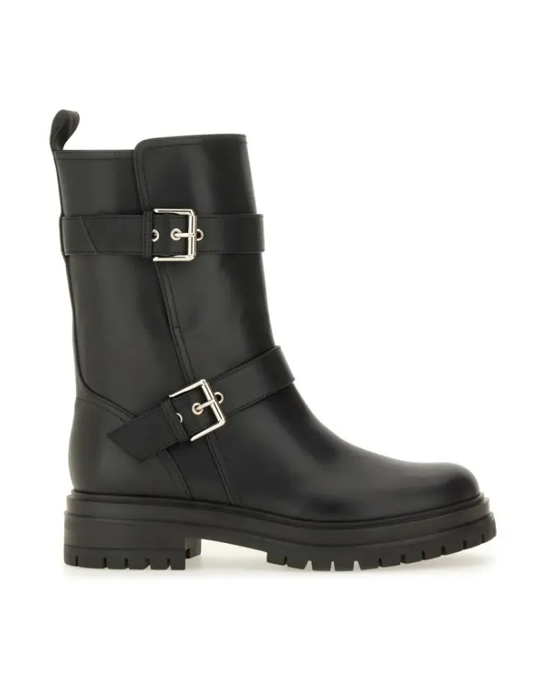 Gianvito Rossi Stiefel Mid-Calf Black Calfskin Boots schwarz Schwarz
