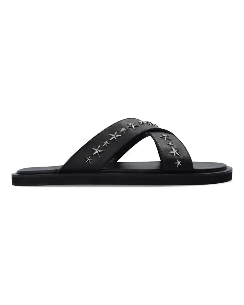 Jimmy Choo Loafer Palmo Leather Sandals schwarz Schwarz