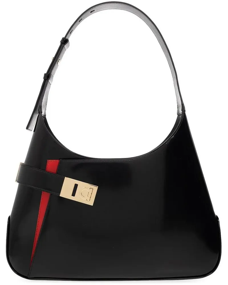 Ferragamo Hobo Bags Arch Hobo Shoulder Bag grau Grau