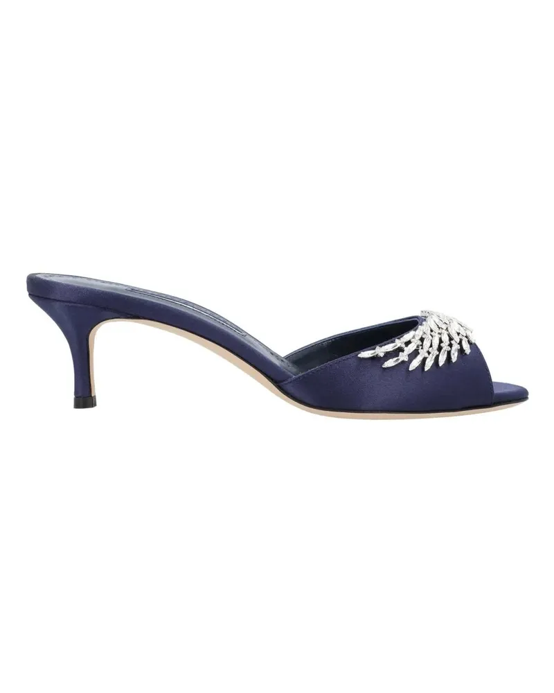Manolo Blahnik Slipper & Pantoletten Lumada Fabio 050 Mule Blue blau Blau