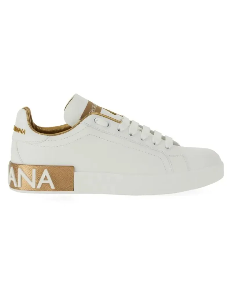 Dolce & Gabbana Low-Top Sneaker Portofino Sneaker weiß Weiß