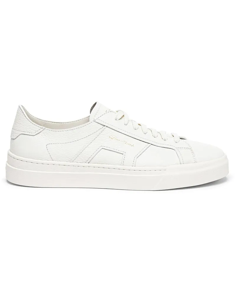 Santoni Low-Top Sneaker Men's leather sneaker weiß Weiß