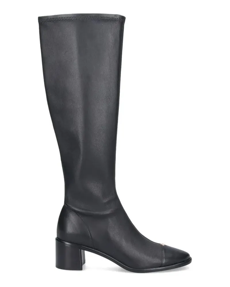 Tory Burch Stiefel Streamlined Black Boots With Sturdy Sole And Timel schwarz Schwarz