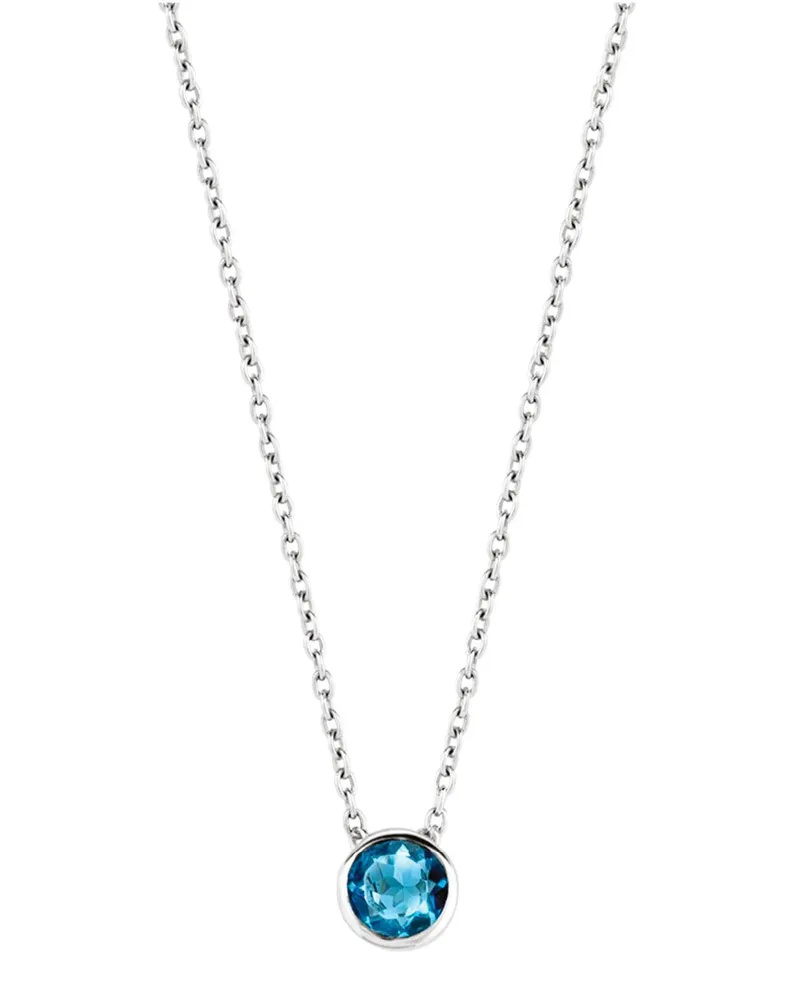 ti sento milano Halsketten 925er Sterlingsilber Halskette blue Blau