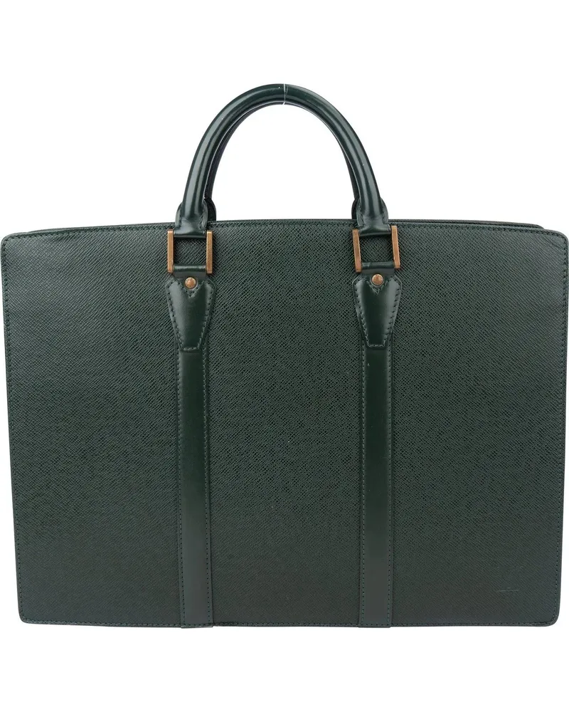 Louis Vuitton Crossbody Bags  Green Taiga Leather Porte Documents grün Grün