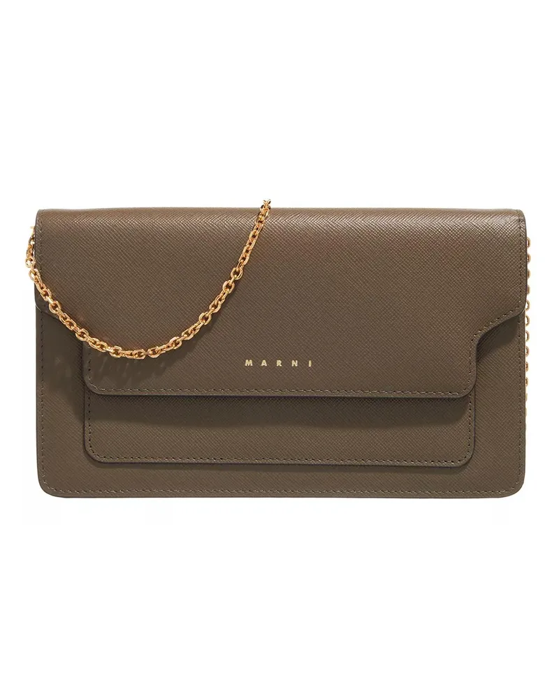 Marni Portemonnaie Long Wallet W/Chain grün Grün