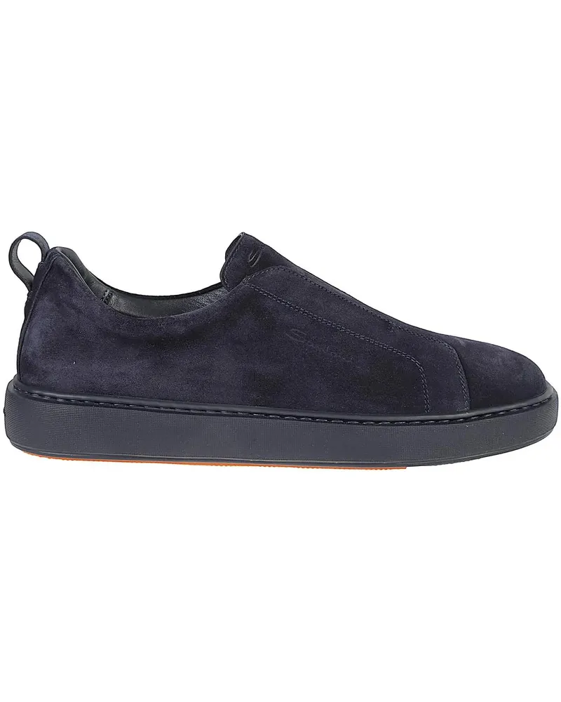 Santoni Low-Top Sneaker Victory 17 Slip On Sneakers Blue blau Blau