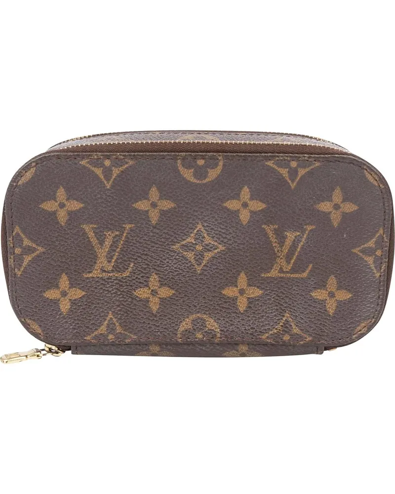 Louis Vuitton Kosmetiktaschen  Canvas Monogram Trousse Blush PM braun Braun