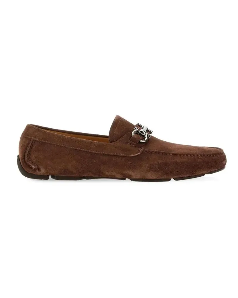 Ferragamo Loafer Ornament Gancini Moccasin braun Braun