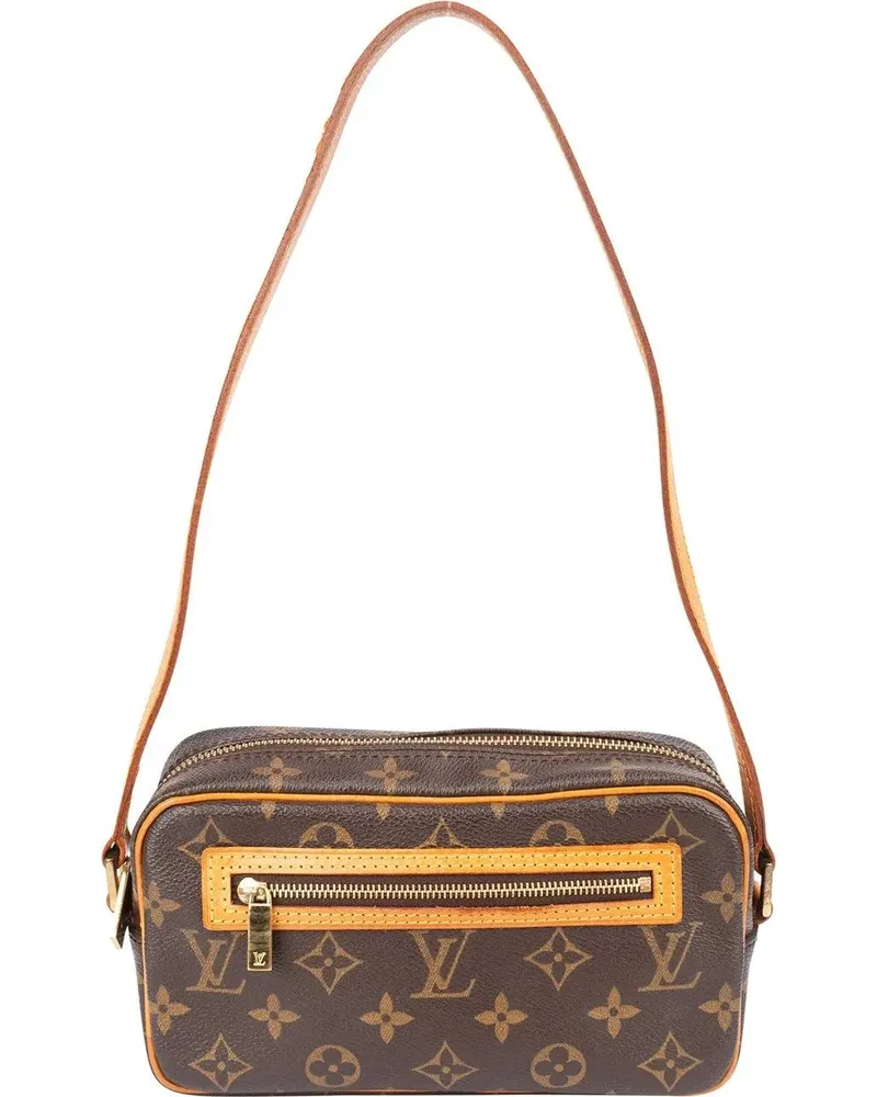 Louis Vuitton Crossbody Bags  Canvas Monogram Pochette Cite Should braun Braun
