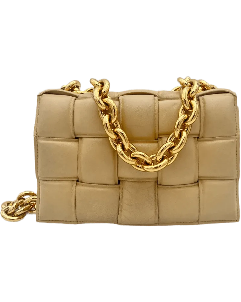 Bottega Veneta Hobo Bags  Padded Cassette Chain - Porridge beige Beige