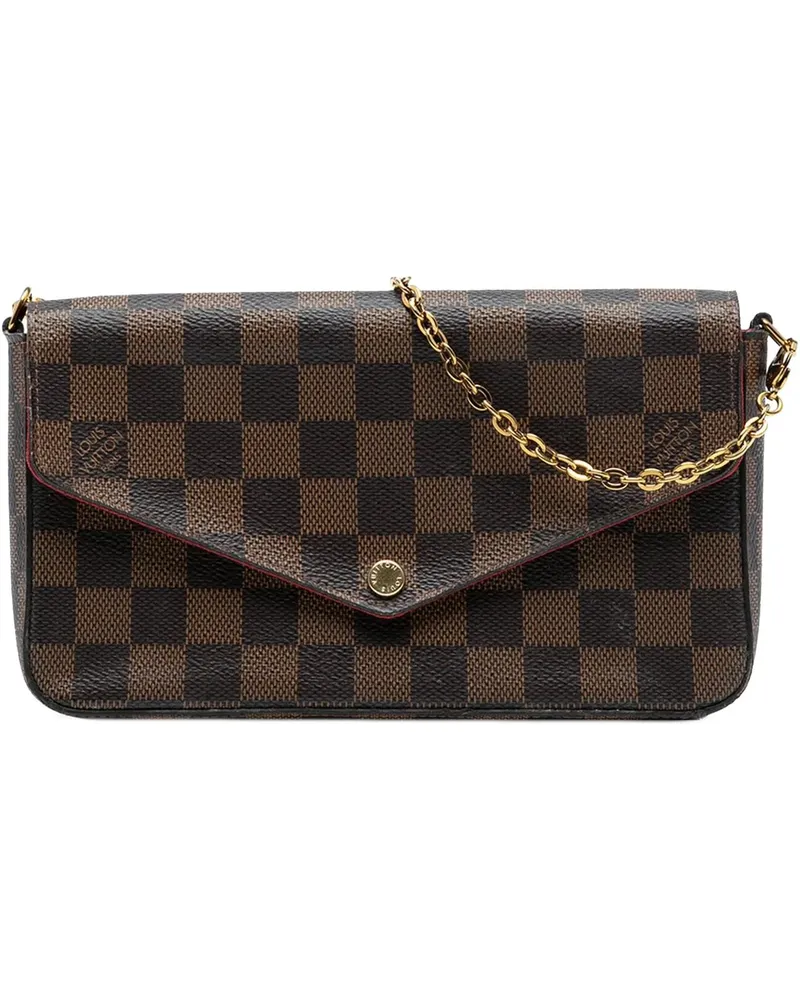 Louis Vuitton Hobo Bags Damier Ebene Pochette Felicie braun Braun