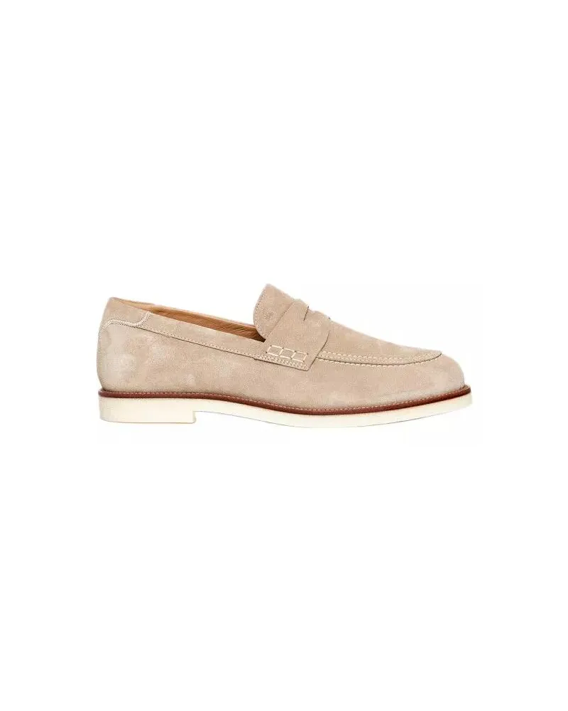 Hogan Loafer Beige Suede Moccasins beige Beige