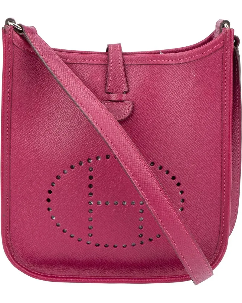 Hermès Crossbody Bags Hermes Pink Epsom Leather Evelyne 16 Crossbody Bag rosa Gold