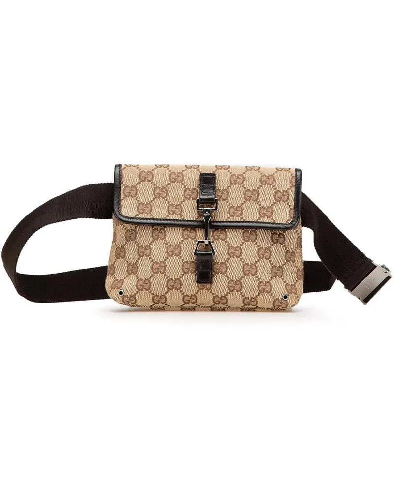 Gucci Bauchtaschen GG Canvas Jackie Belt Bag braun Braun