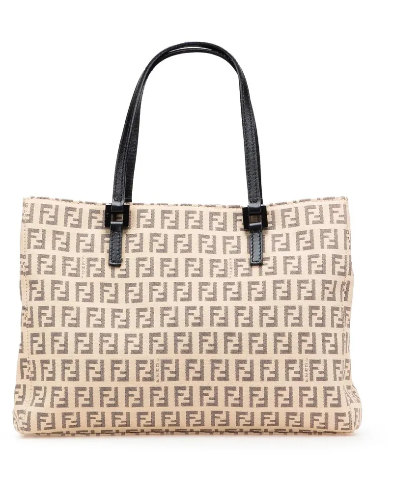 Fendi Shopper Zucchino Canvas Tote braun Braun