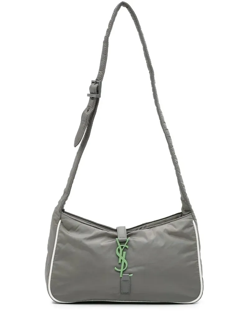 Saint Laurent Hobo Bags 2022 Nylon Le 5 A 7 Shoulder Bag grau Grau