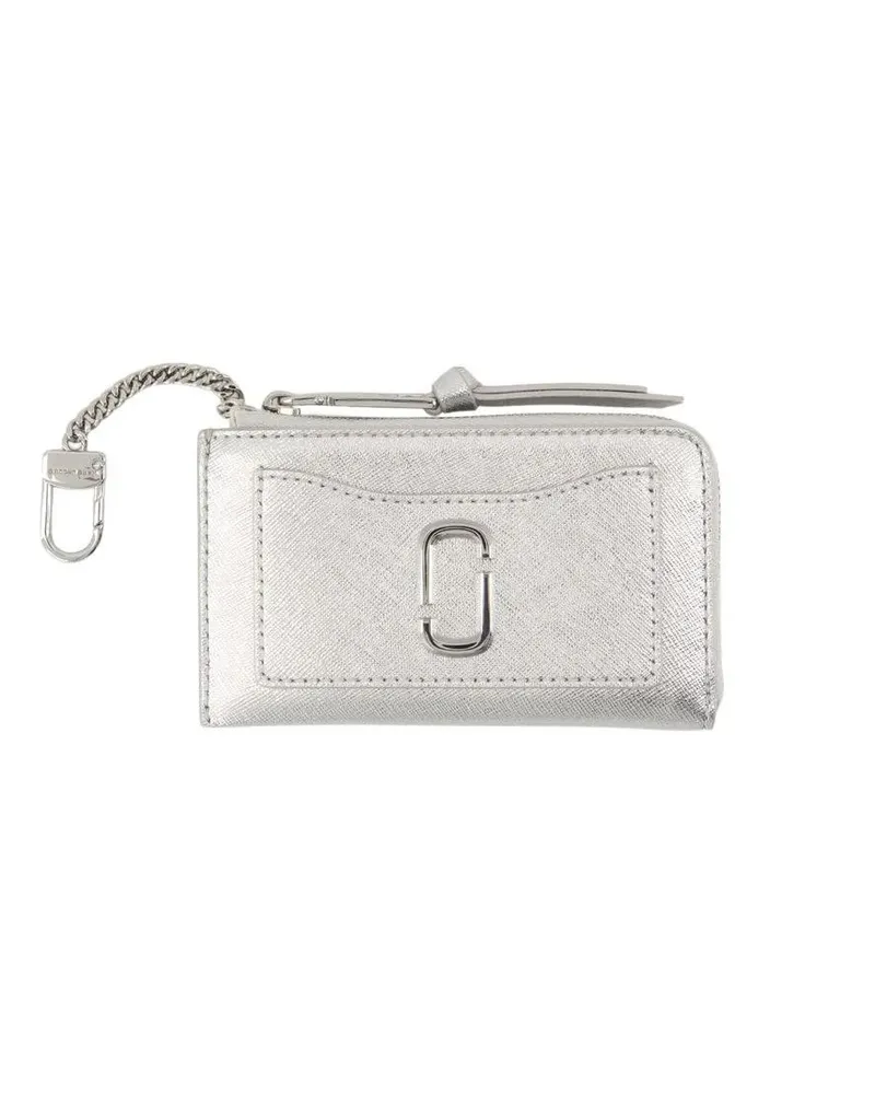 Marc Jacobs Portemonnaie The Top Zip Wallet - Leather - Silver silberfarben 