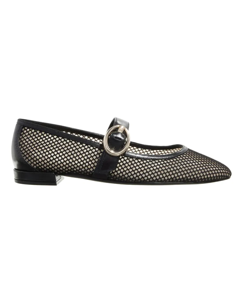 Stuart Weitzman Ballerinas Arabella Mary Jane schwarz Schwarz