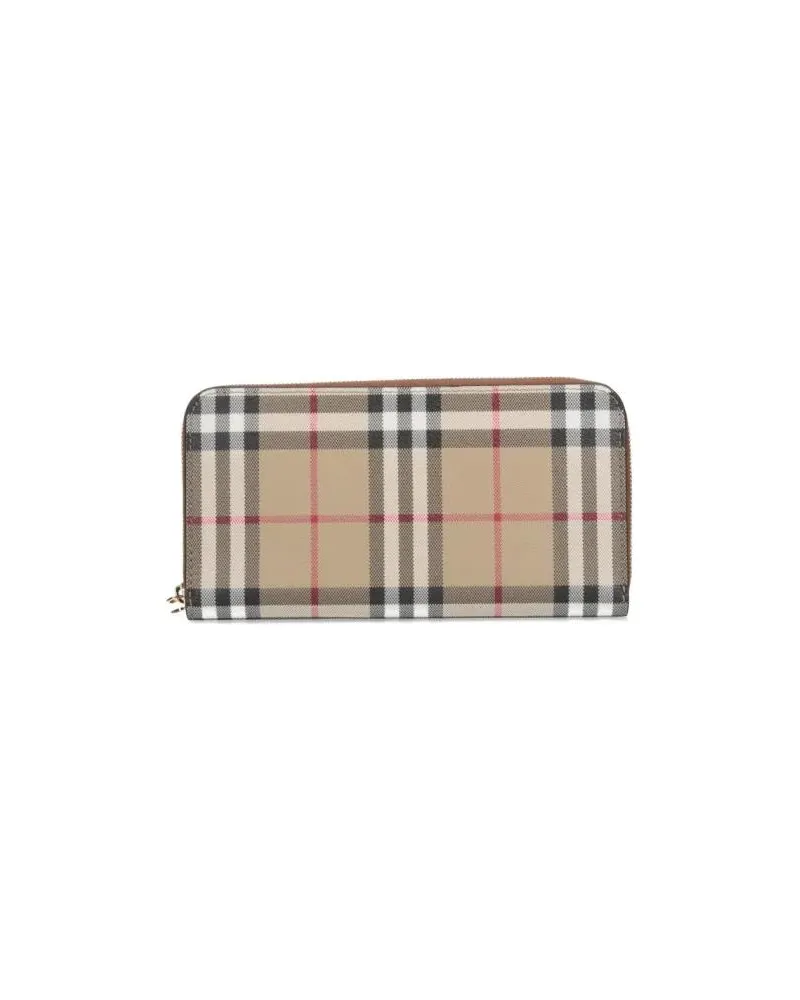 Burberry Portemonnaie "Check" Zip Wallet – Beige beige Beige