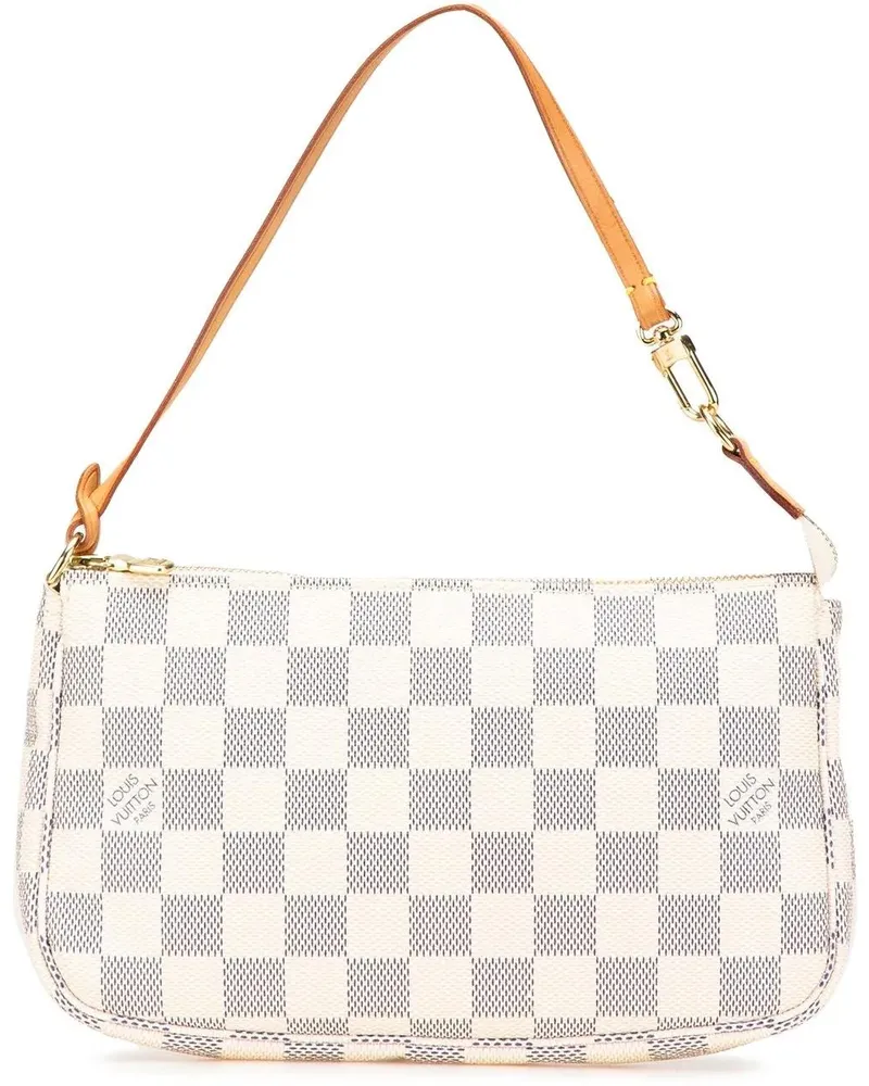 Louis Vuitton Hobo Bags Damier Azur Pochette Accessoires weiß Weiß