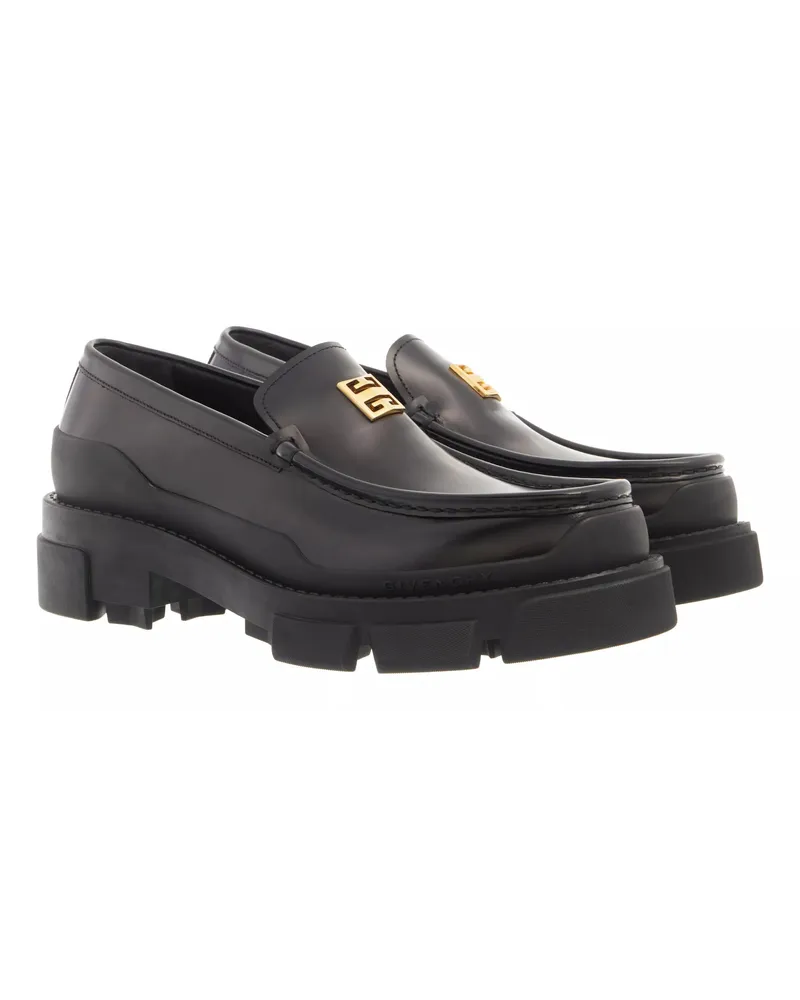 Givenchy Loafers & Ballerinas Black Leather Flat Shoes Schwarz