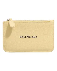 Balenciaga Portemonnaies Neo Classic Card Holder Gelb